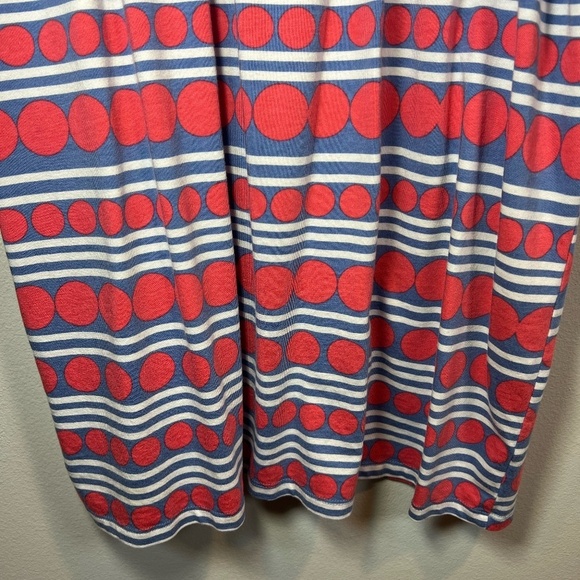 Boden Blackberry Day Striped Polkadot Dress Jersey Sleeveless Mini Women's Sz 8R - Picture 9 of 11